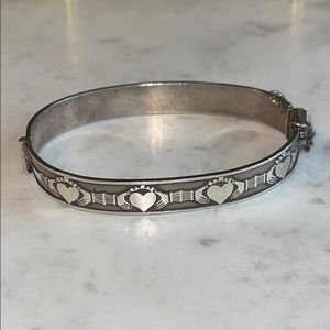 COPY - Vintage JPK Celtic Sterling Silver Hinge Bracelet